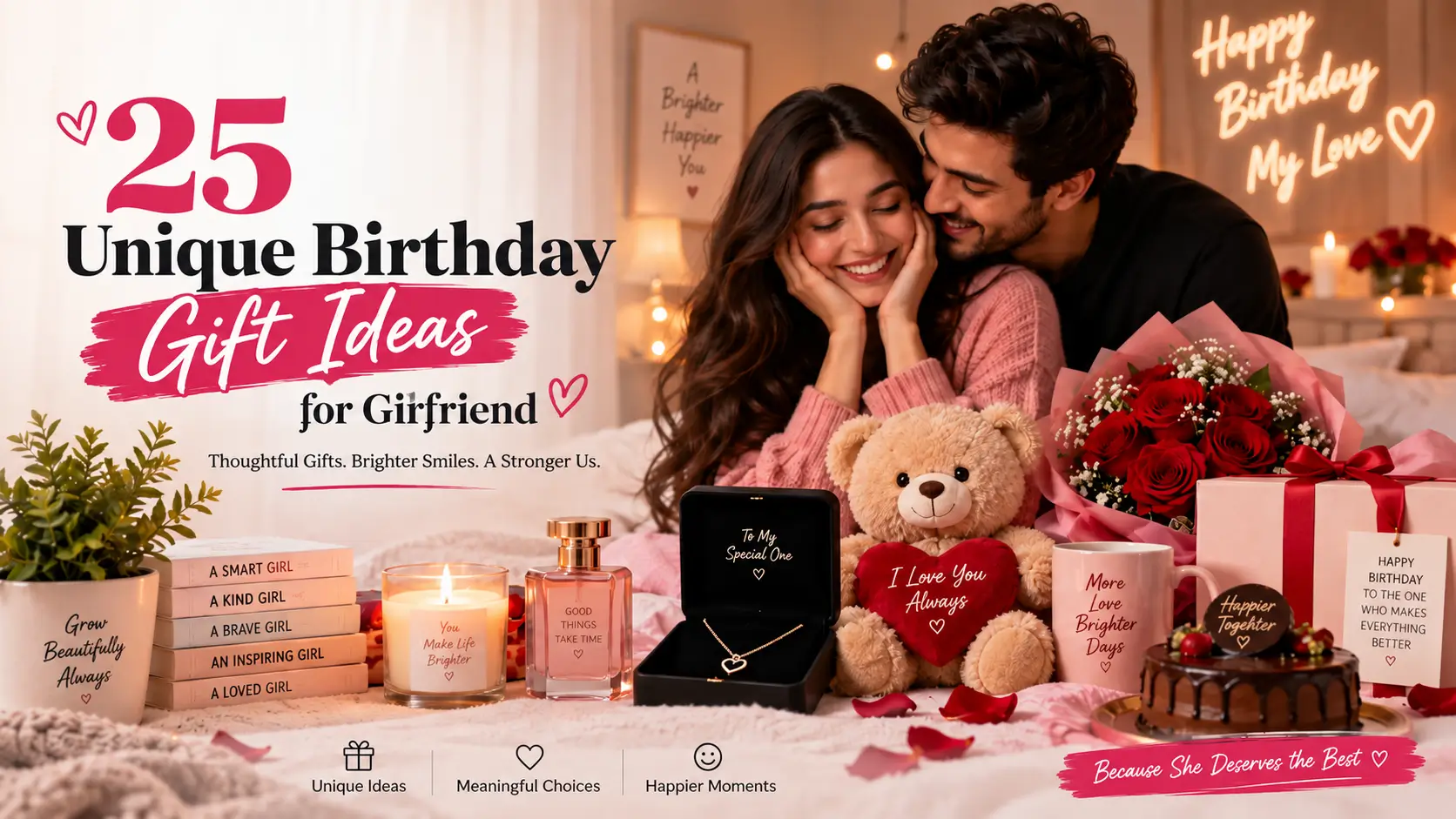 25 unique birthday gift ideas for girlfriend including personalized and romantic gifts
