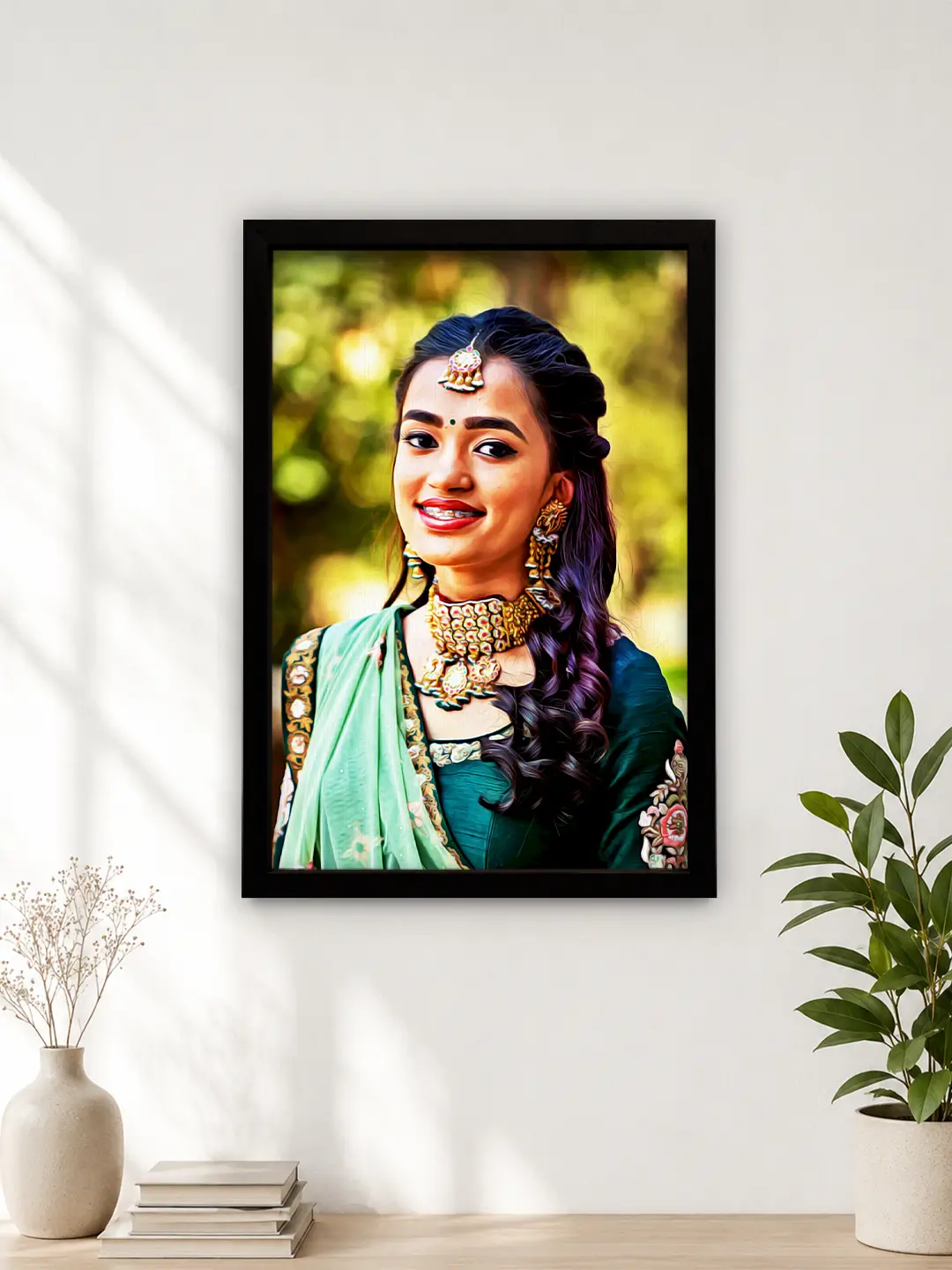 Aquarelle Digital Portrait Frame Online | Premium Digital Art Gifts