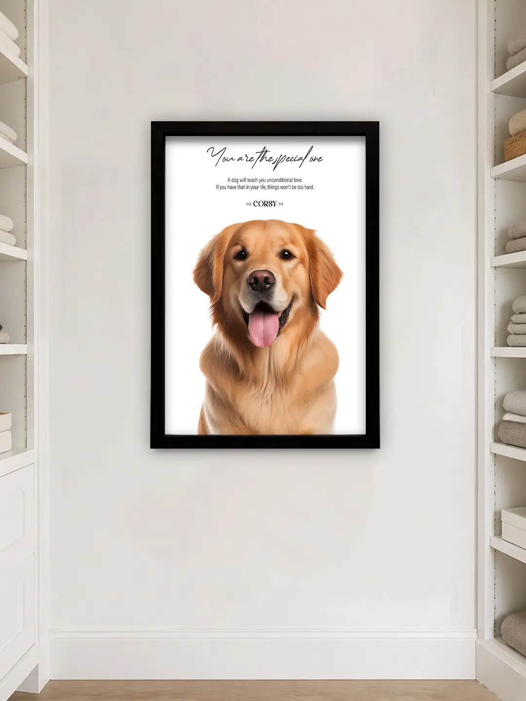 Smart Look Pet Frame – Premium Framed Pet Wall Art | Ready-to-Ship Dog & Cat Wall Decor