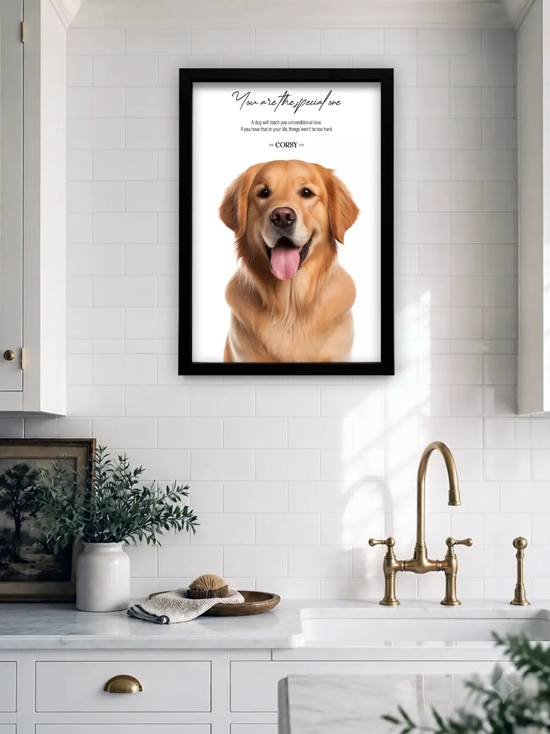 Smart Look Pet Frame – Premium Framed Pet Wall Art | Ready-to-Ship Dog & Cat Wall Decor