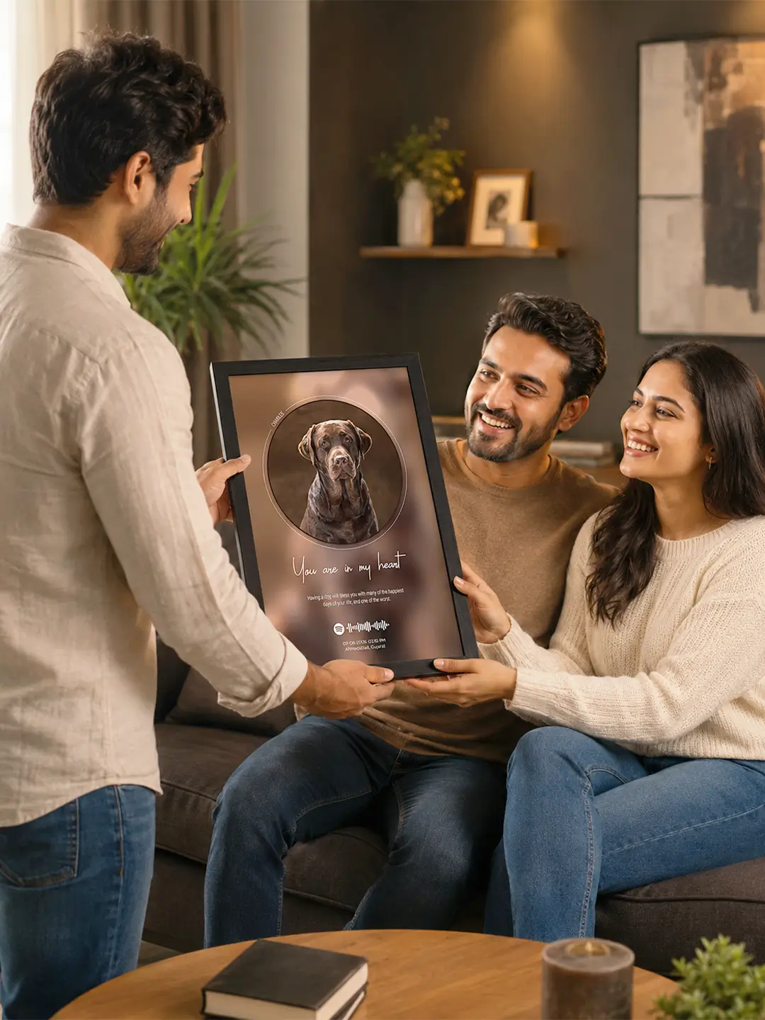 Popped Picture Pet Frame – Personalized Pet Photo, Name, Message & Song Frame