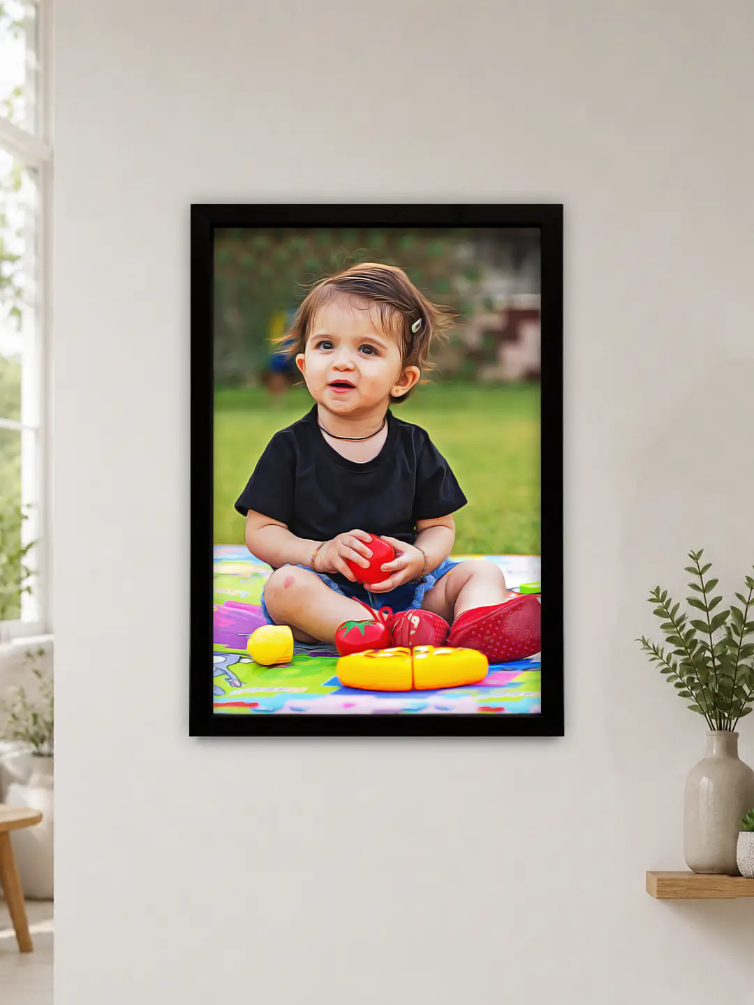 Smooth Digital Oil Painting – Custom Photo to Digital Oil Painting Frame