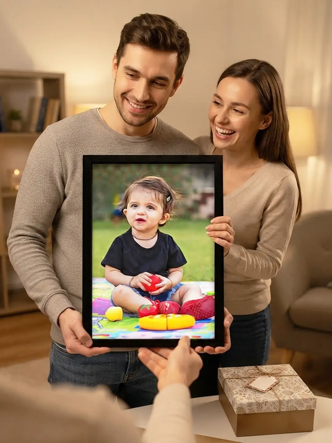 Smooth Digital Oil Painting – Custom Photo to Digital Oil Painting Frame