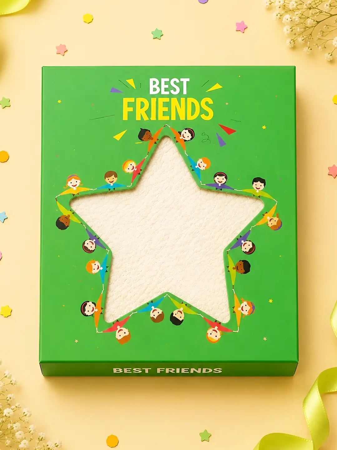 Best Friends Burnout Fire Card – Burn to Reveal Hidden Friendship Message | Unique Gift for Best Friend