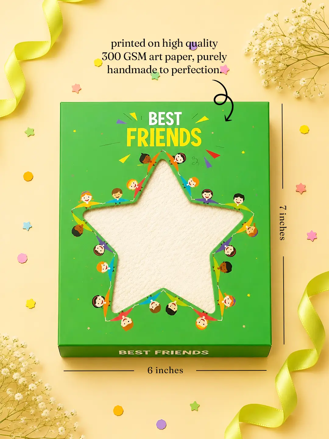 Best Friends Burnout Fire Card – Burn to Reveal Hidden Friendship Message | Unique Gift for Best Friend