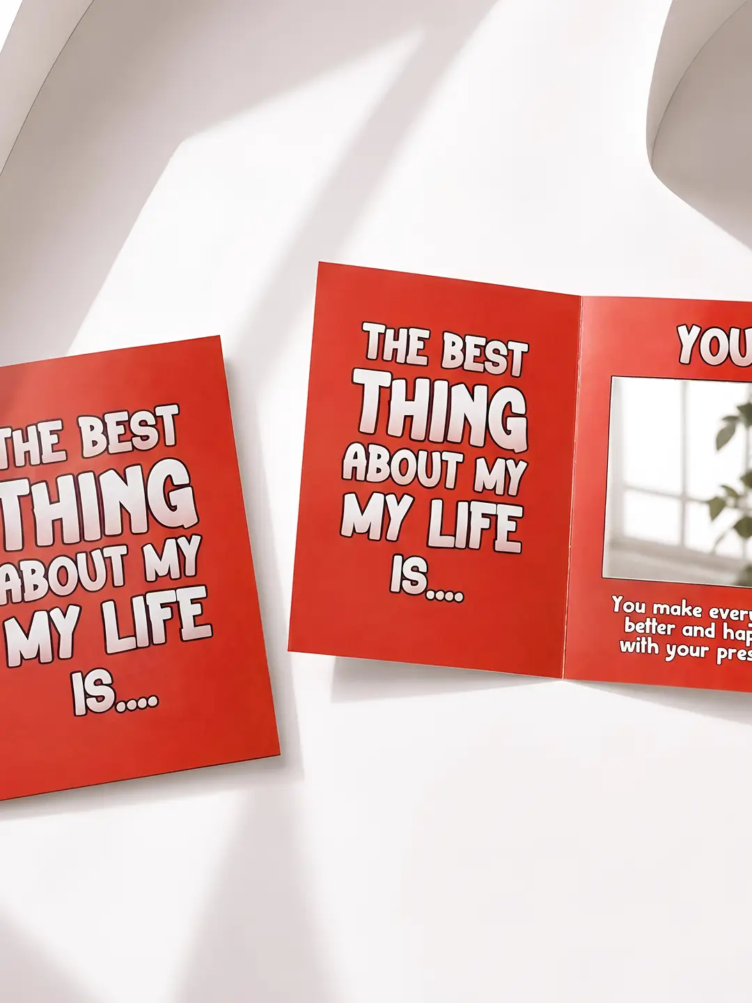 Best Thing Is You Mirror Card – Romantic & Heartfelt Greeting Card with Surprise Mirror
