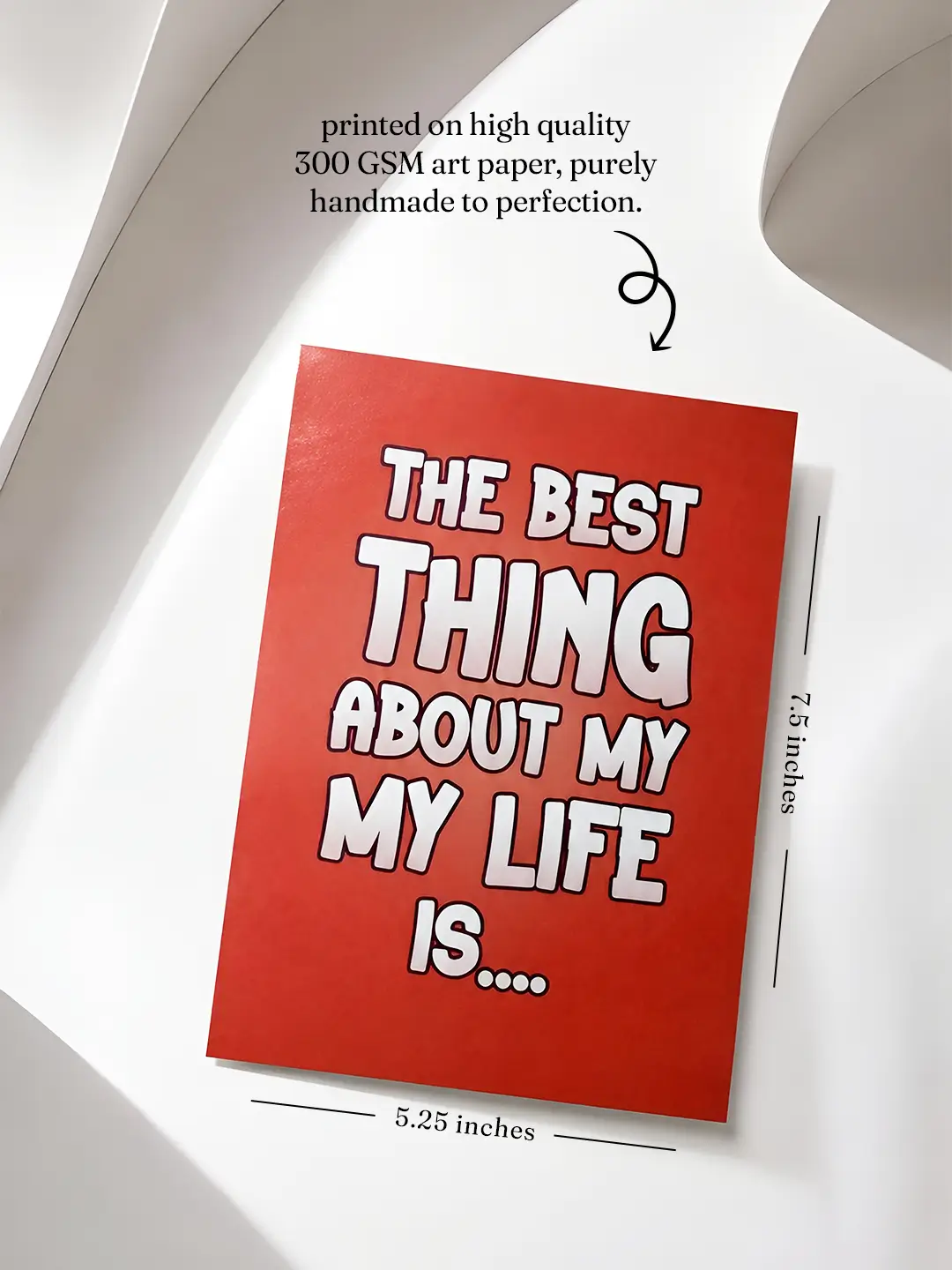 Best Thing Is You Mirror Card – Romantic & Heartfelt Greeting Card with Surprise Mirror