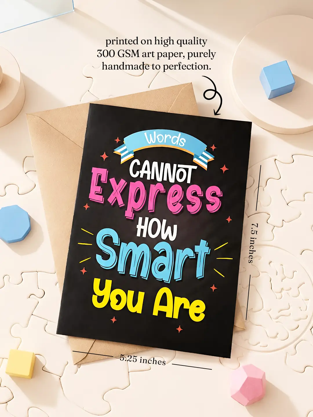 Mirror Card of Insult – Funny “How Smart You Are” Roast Greeting Card with Surprise Mirror