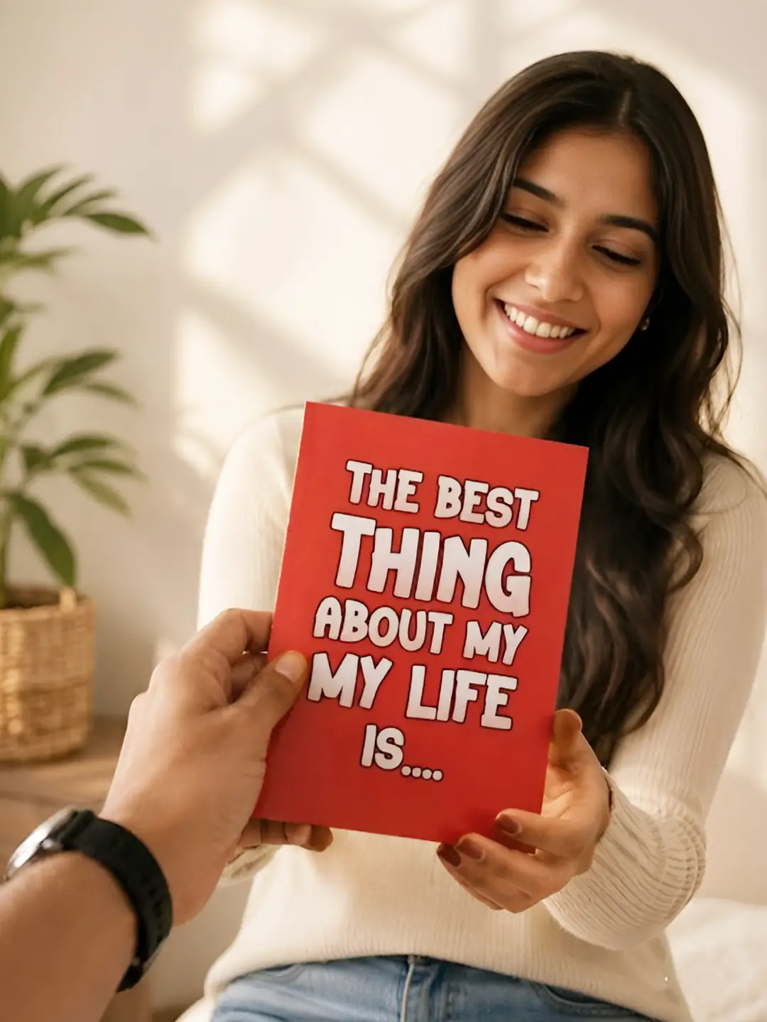 Best Thing Is You Mirror Card – Romantic & Heartfelt Greeting Card with Surprise Mirror