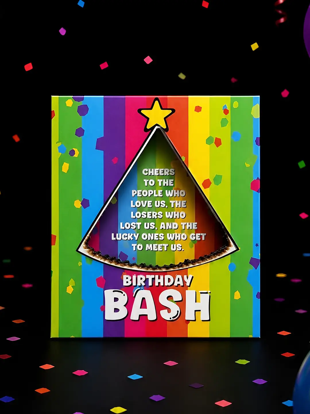Birthday Bash Burnout Fire Card – Magical Reveal Birthday Message Card