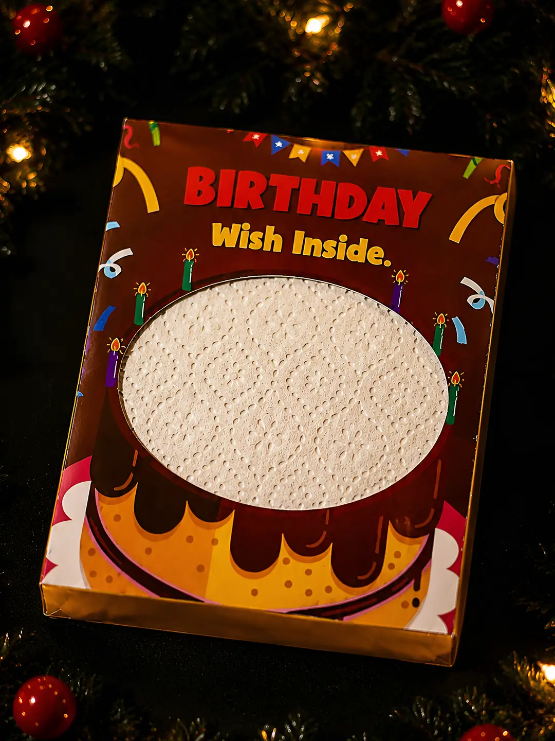 Birthday Cake Burnout Fire Card – Surprise Birthday Message Reveal Card