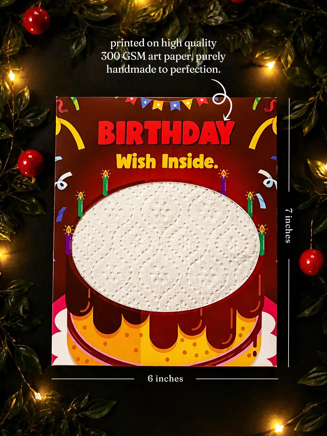 Birthday Cake Burnout Fire Card – Surprise Birthday Message Reveal Card