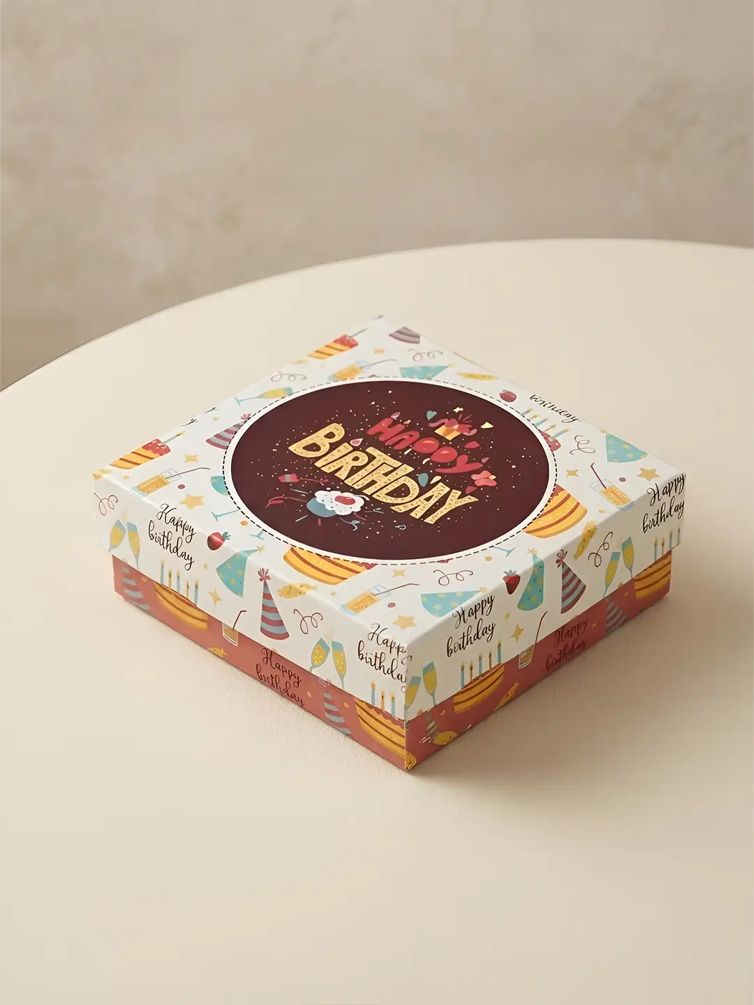 Birthday Celebration Accordion Album – 12 Message Cards in Birthday Theme Gift Box