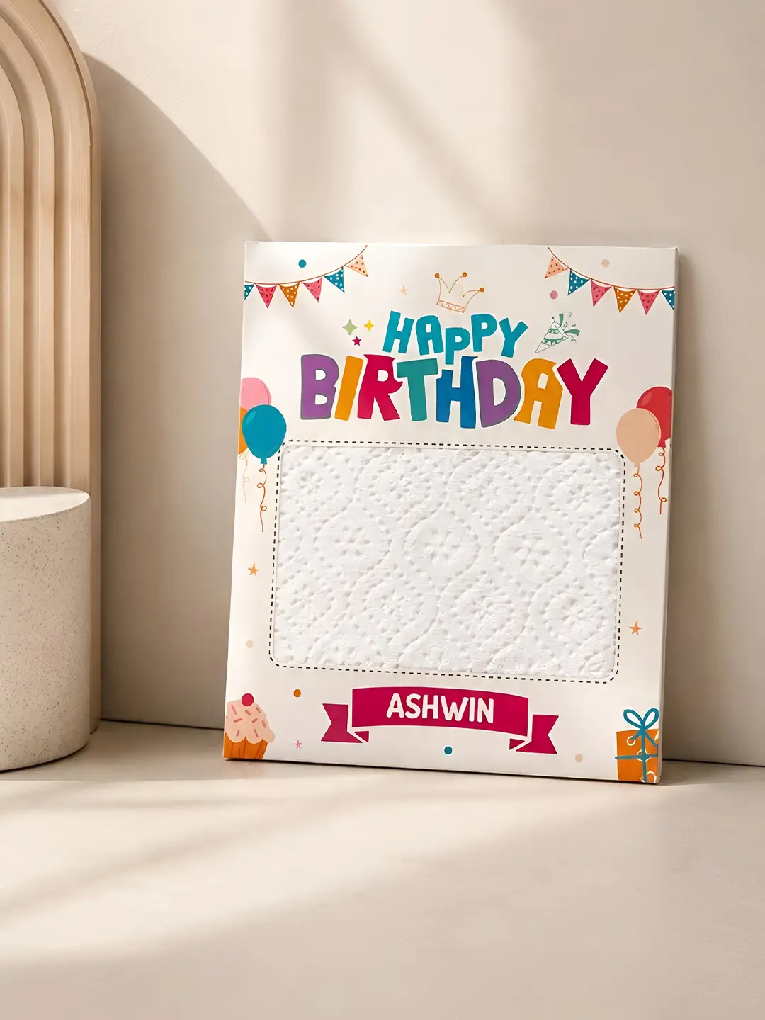 Birthday Celebration Burnout Fire Card – Surprise Message Reveal Birthday Gift
