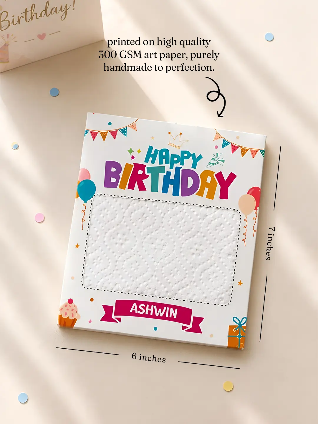 Birthday Celebration Burnout Fire Card – Surprise Message Reveal Birthday Gift