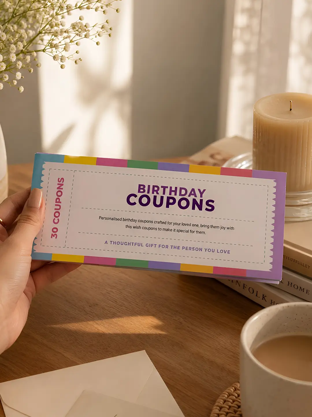Birthday Coupons 30 voucher coupon book for a loved one
