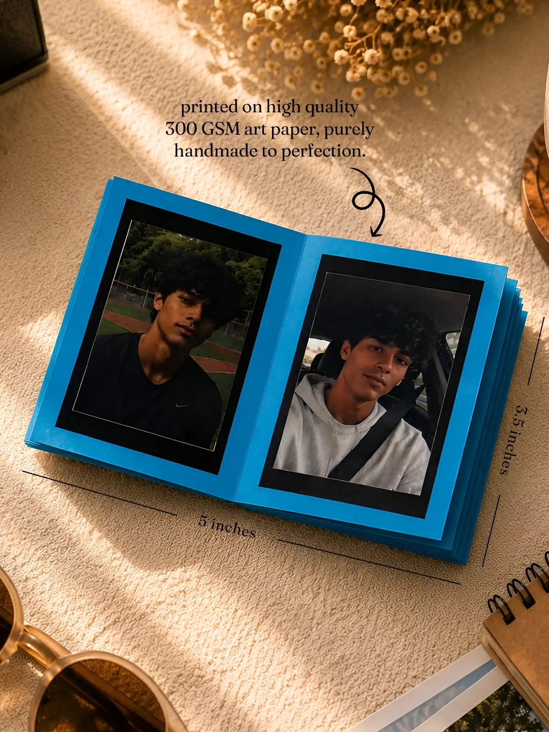 Cool Dude Photo Album – Personalized 20 Photo Album with Custom Front & Back Cover
