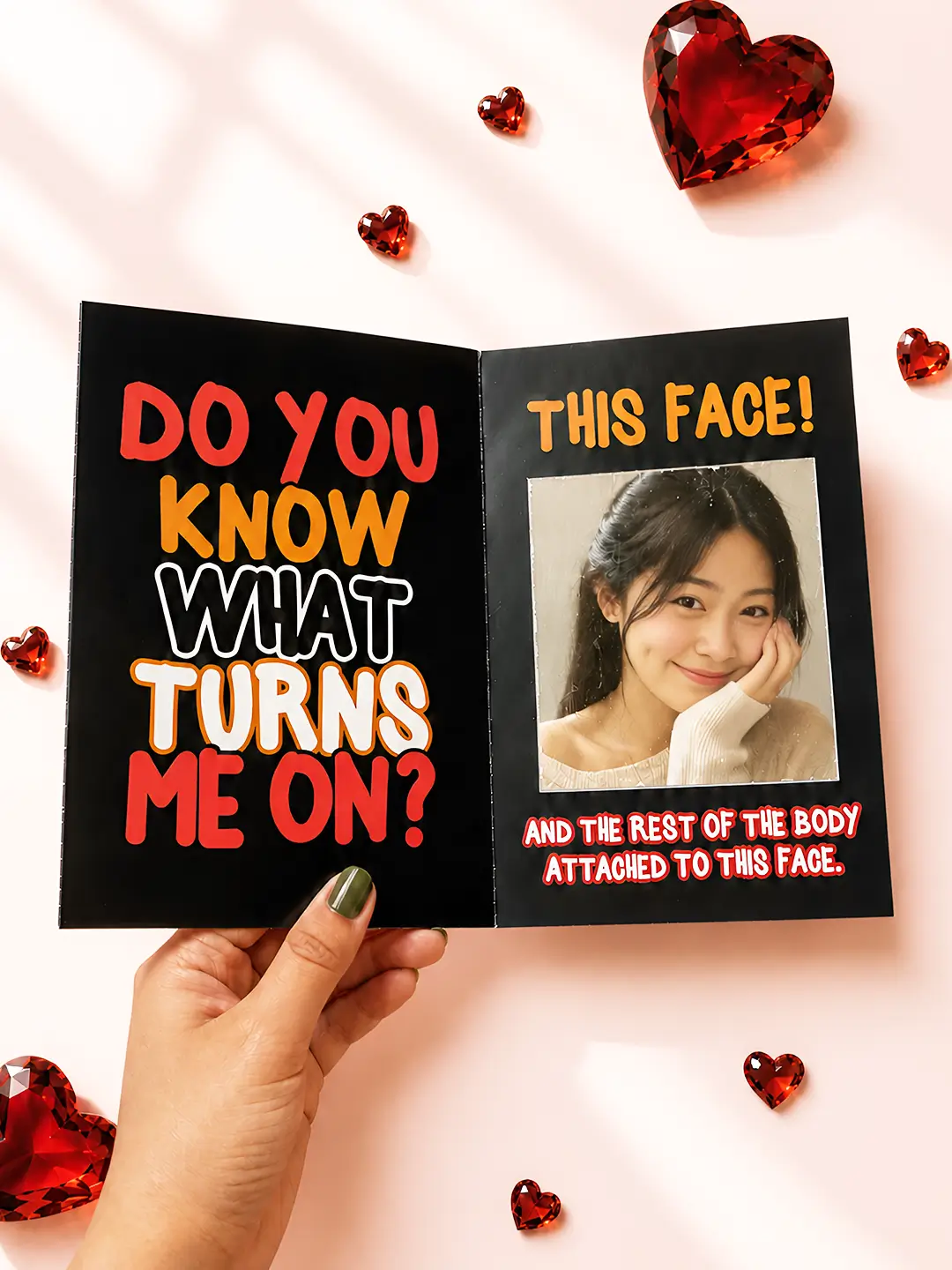 Do You Know What Turns Me On Mirror Card – Flirty Romantic Greeting Card with Surprise Mirror
