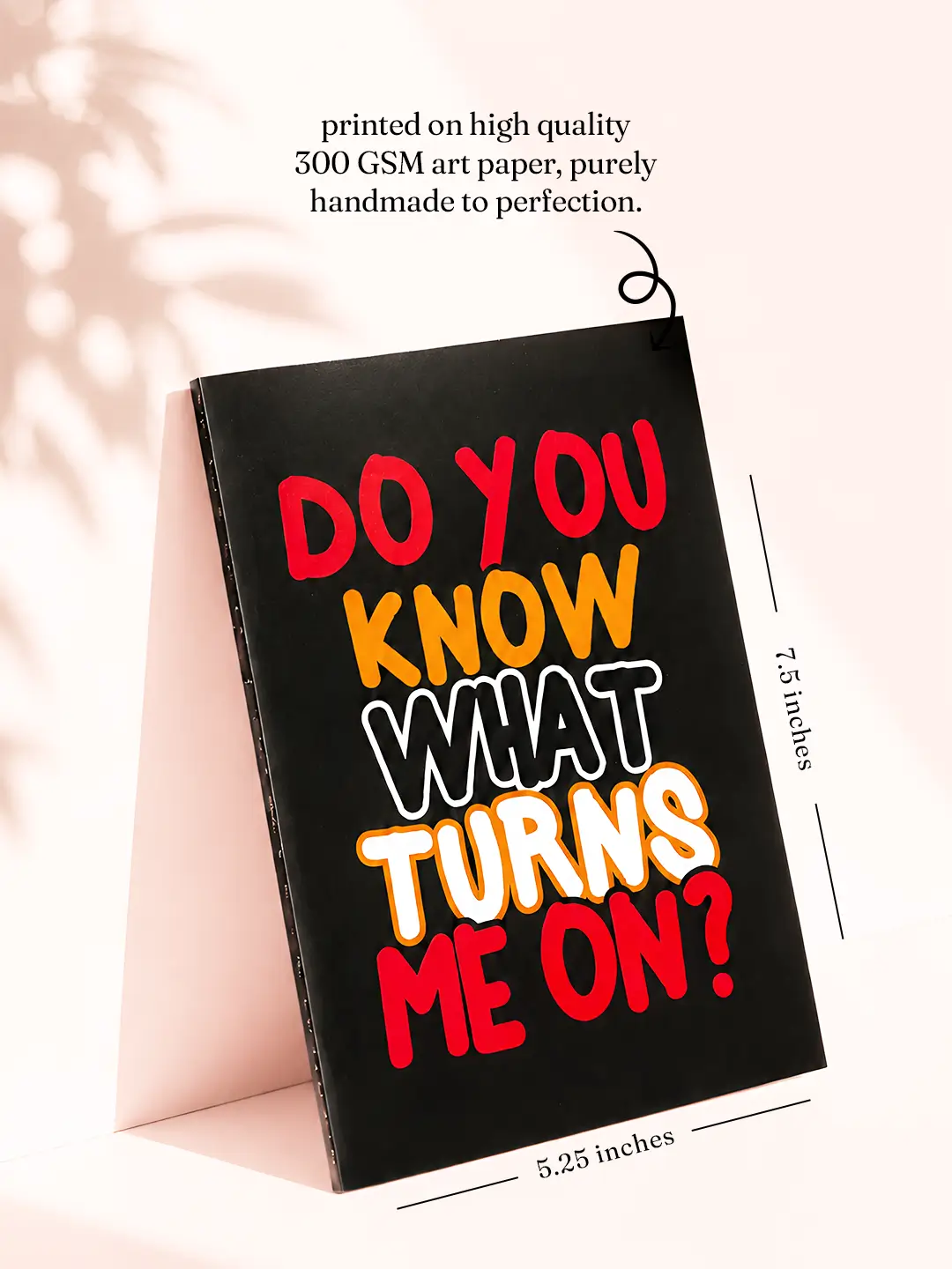 Do You Know What Turns Me On Mirror Card – Flirty Romantic Greeting Card with Surprise Mirror