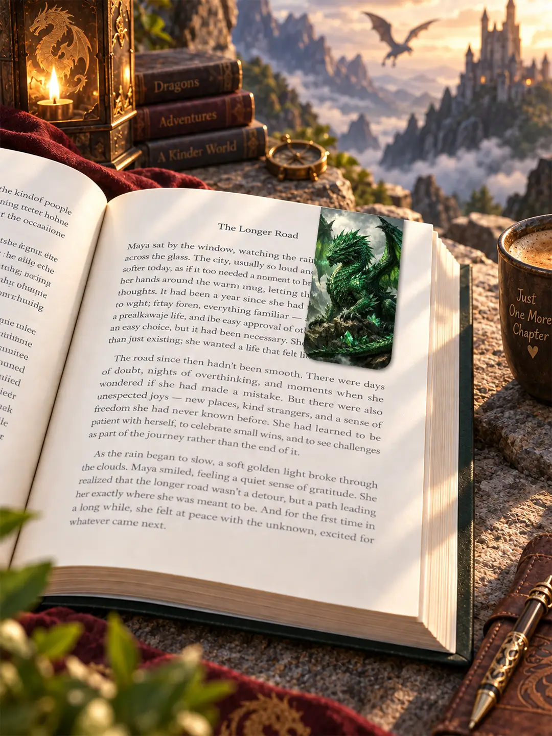 Fantasy Dragon Magnetic Bookmark – Set of 6 Dragon Bookmarks for Fantasy Lovers & Bookworms