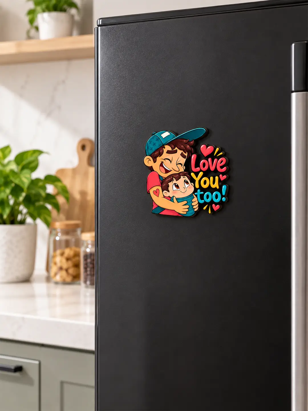 Father Love for Son Fridge Magnet – Heartfelt Father-Son MDF Keepsake Gift
