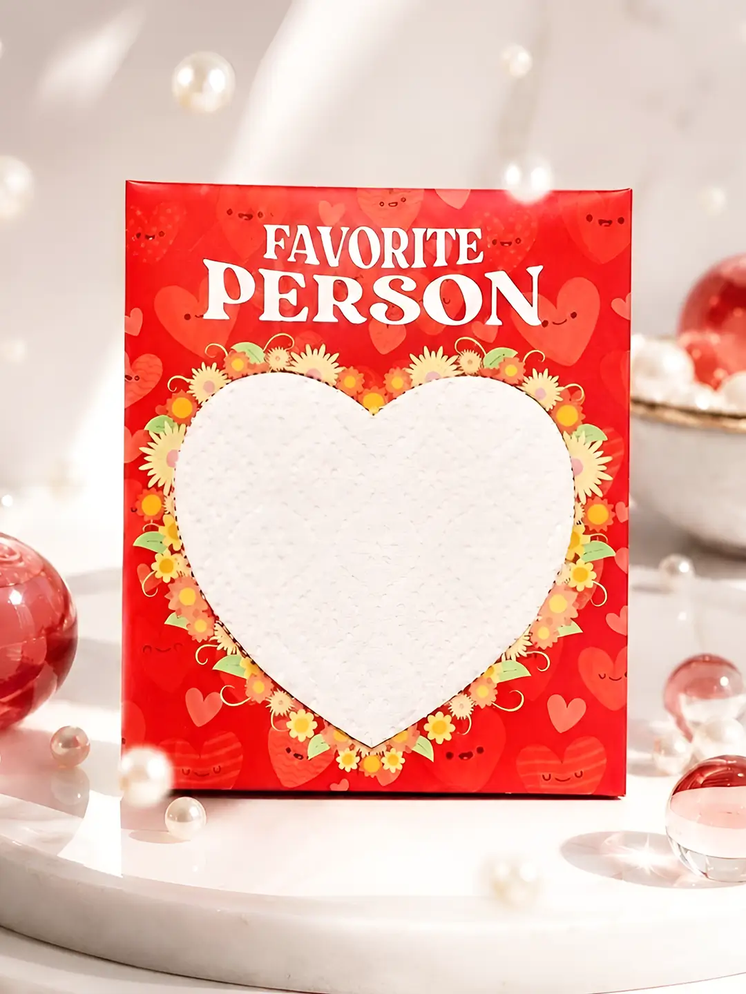 Favorite Person Burnout Fire Card – Unique Love Message Reveal Greeting Card