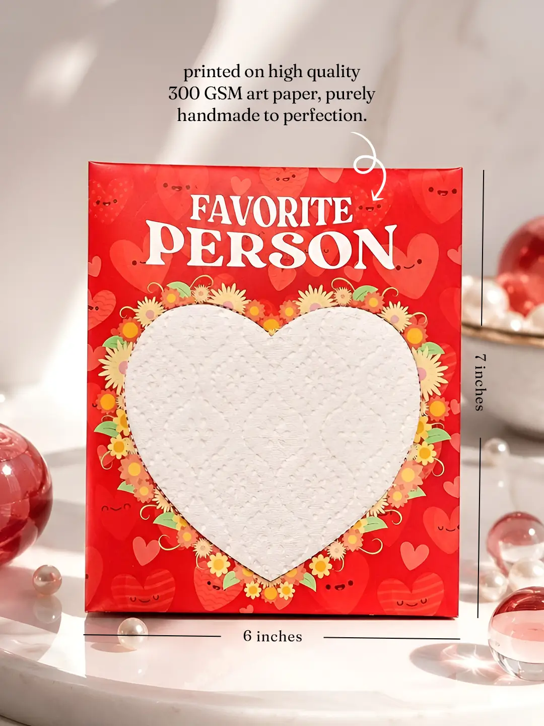 Favorite Person Burnout Fire Card – Unique Love Message Reveal Greeting Card