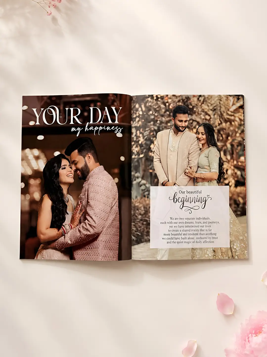 Forever Lovers Magazine – Personalized 12-Page A4 Love Story Magazine | Custom Romantic Couple Gift