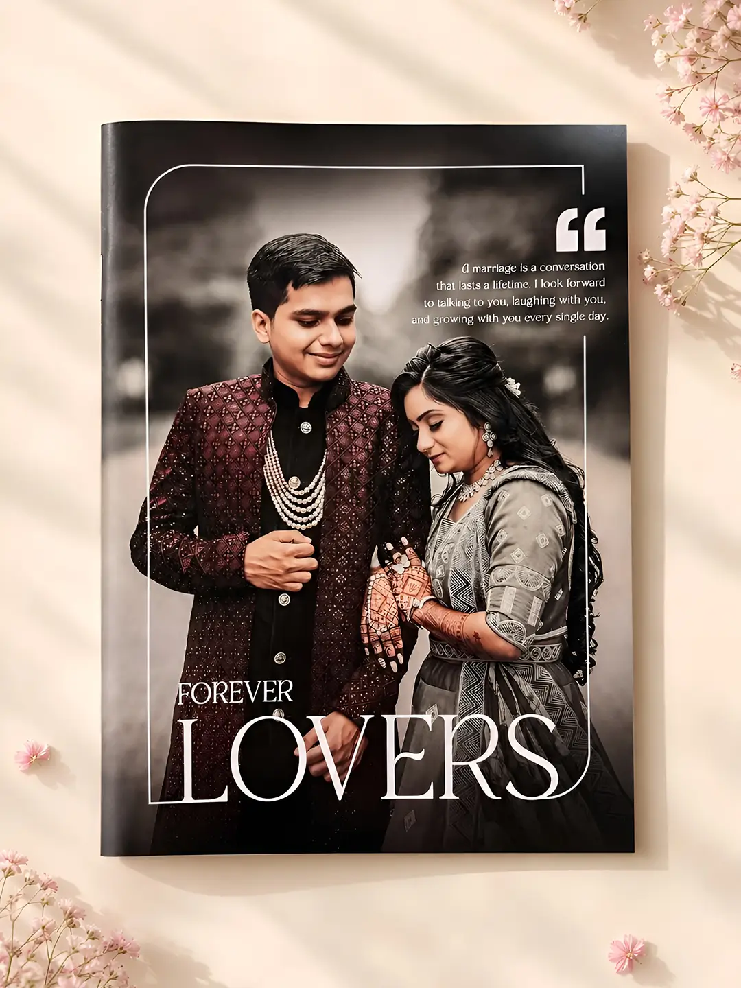 Forever Lovers Magazine – Personalized 12-Page A4 Love Story Magazine | Custom Romantic Couple Gift