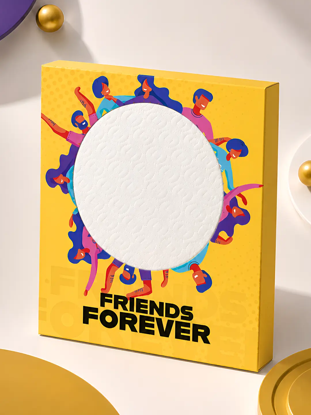 Friends Forever Burnout Fire Card – Secret Friendship Message Reveal Card