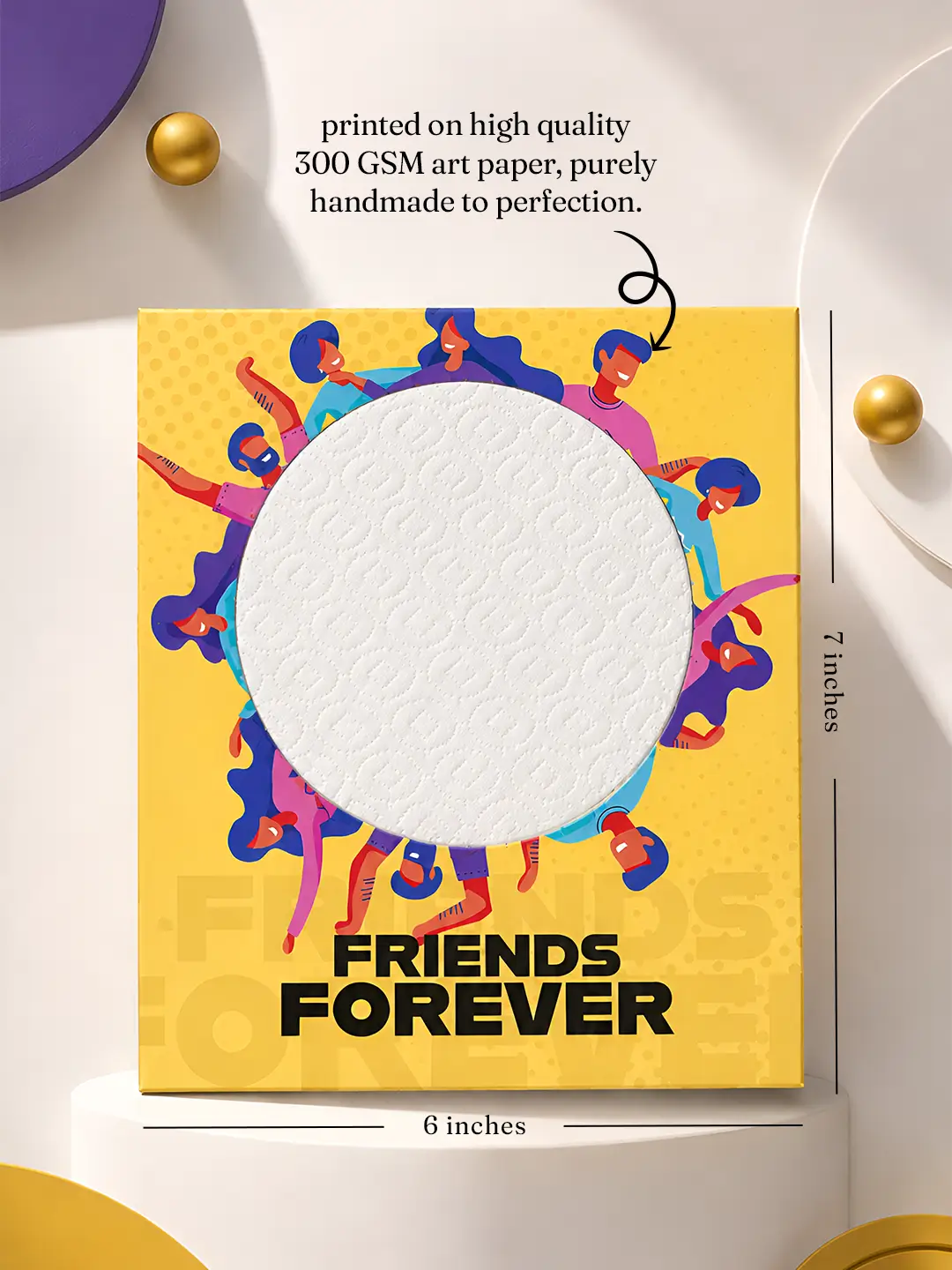 Friends Forever Burnout Fire Card – Secret Friendship Message Reveal Card