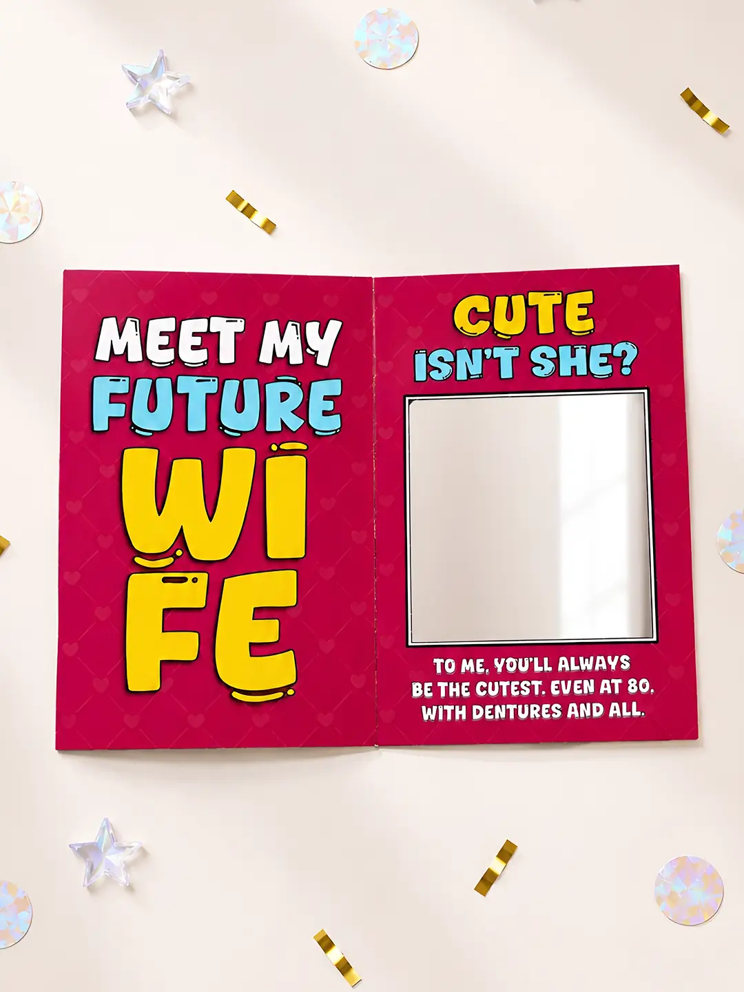 Future Wife Mirror Card – Cute Romantic Greeting Card for Your Future Wife