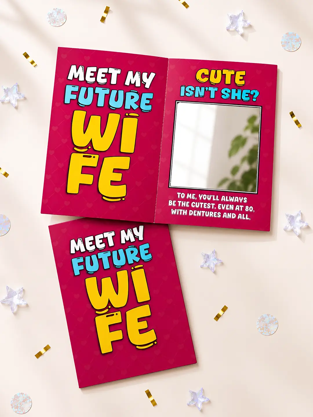 Future Wife Mirror Card – Cute Romantic Greeting Card for Your Future Wife