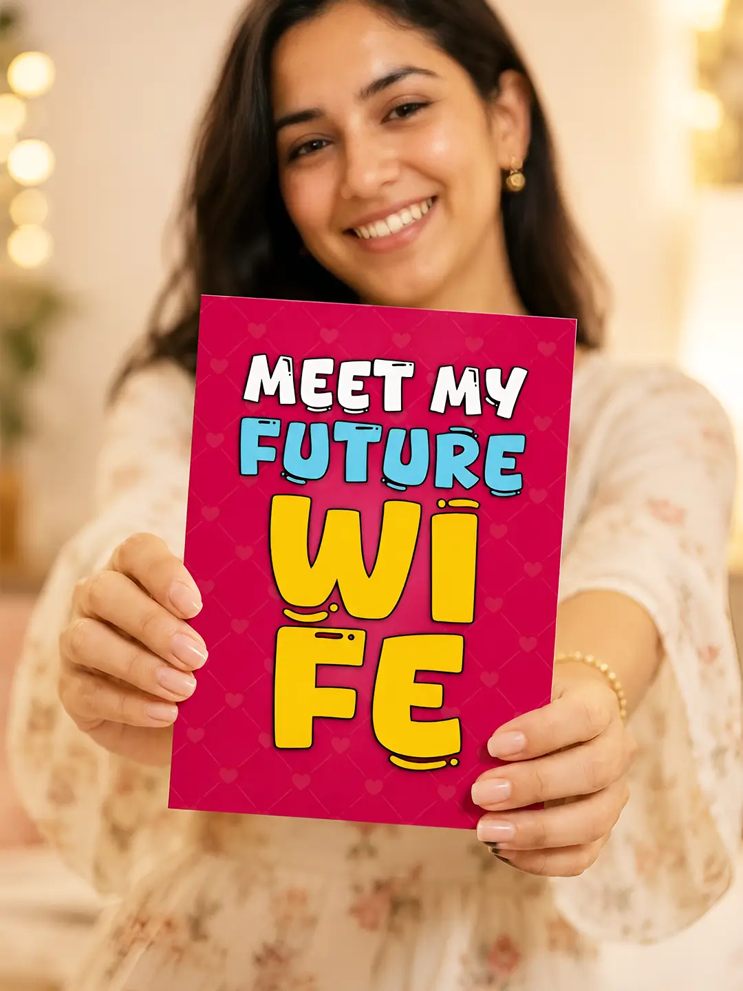 Future Wife Mirror Card – Cute Romantic Greeting Card for Your Future Wife