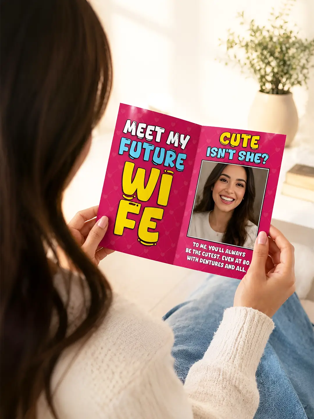 Future Wife Mirror Card – Cute Romantic Greeting Card for Your Future Wife