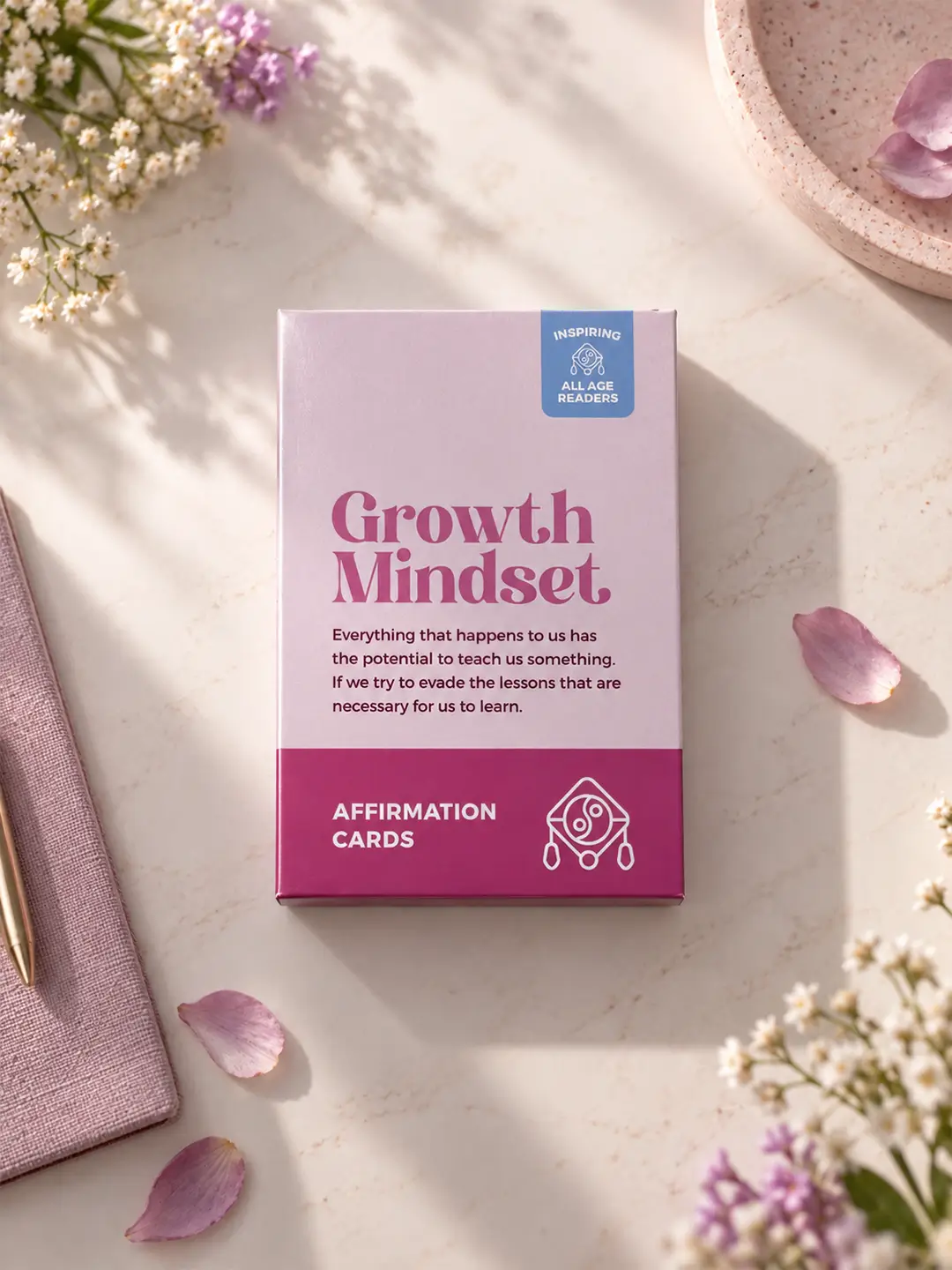 Growth Mindset Affirmation Cards – 40 Inspirational Positive Affirmation Cards