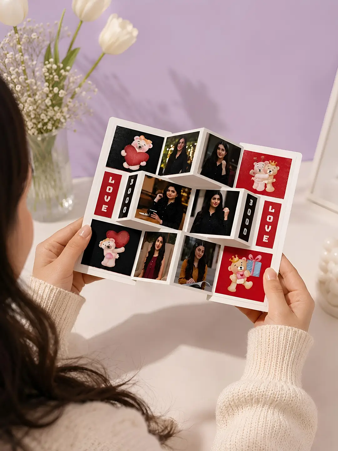 Shutter Photo Pop Greeting Card | Personalized Photo Surprise Card Gift for Anniversary, Birthday, Valentine's Day, Wedding & Every Special Occasion