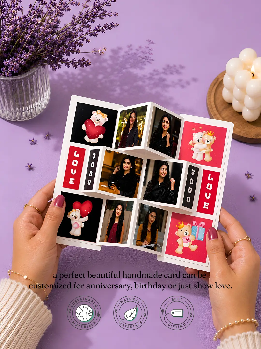 Shutter Photo Pop Greeting Card | Personalized Photo Surprise Card Gift for Anniversary, Birthday, Valentine's Day, Wedding & Every Special Occasion