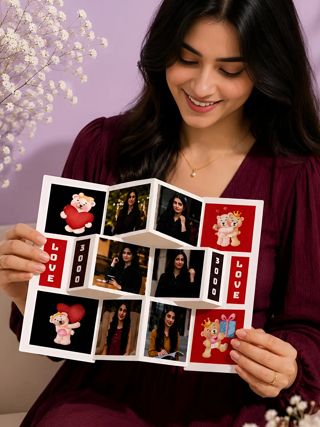 Shutter Photo Pop Greeting Card | Personalized Photo Surprise Card Gift for Anniversary, Birthday, Valentine's Day, Wedding & Every Special Occasion