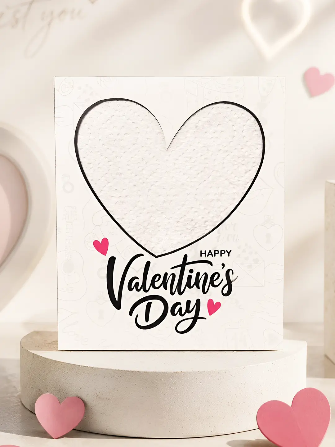 Happy Valentine Burnout Fire Card – Burn to Reveal Hidden Love Message | Unique Valentine’s Day Gift
