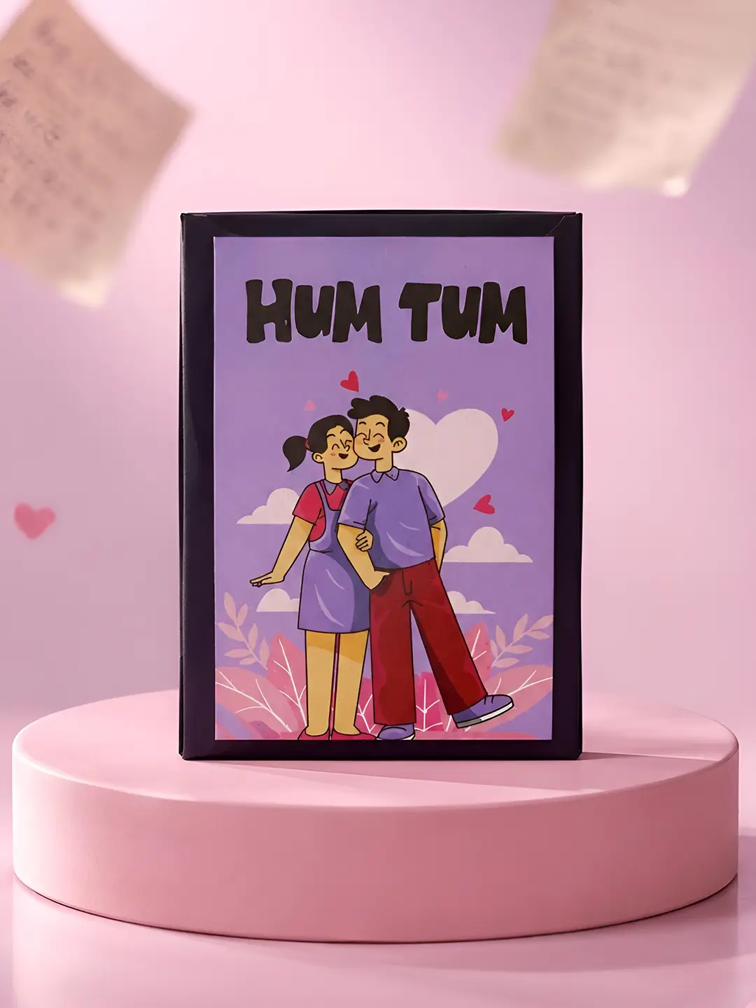 Hum Tum personalized couple photo album with 20 photos and custom covers