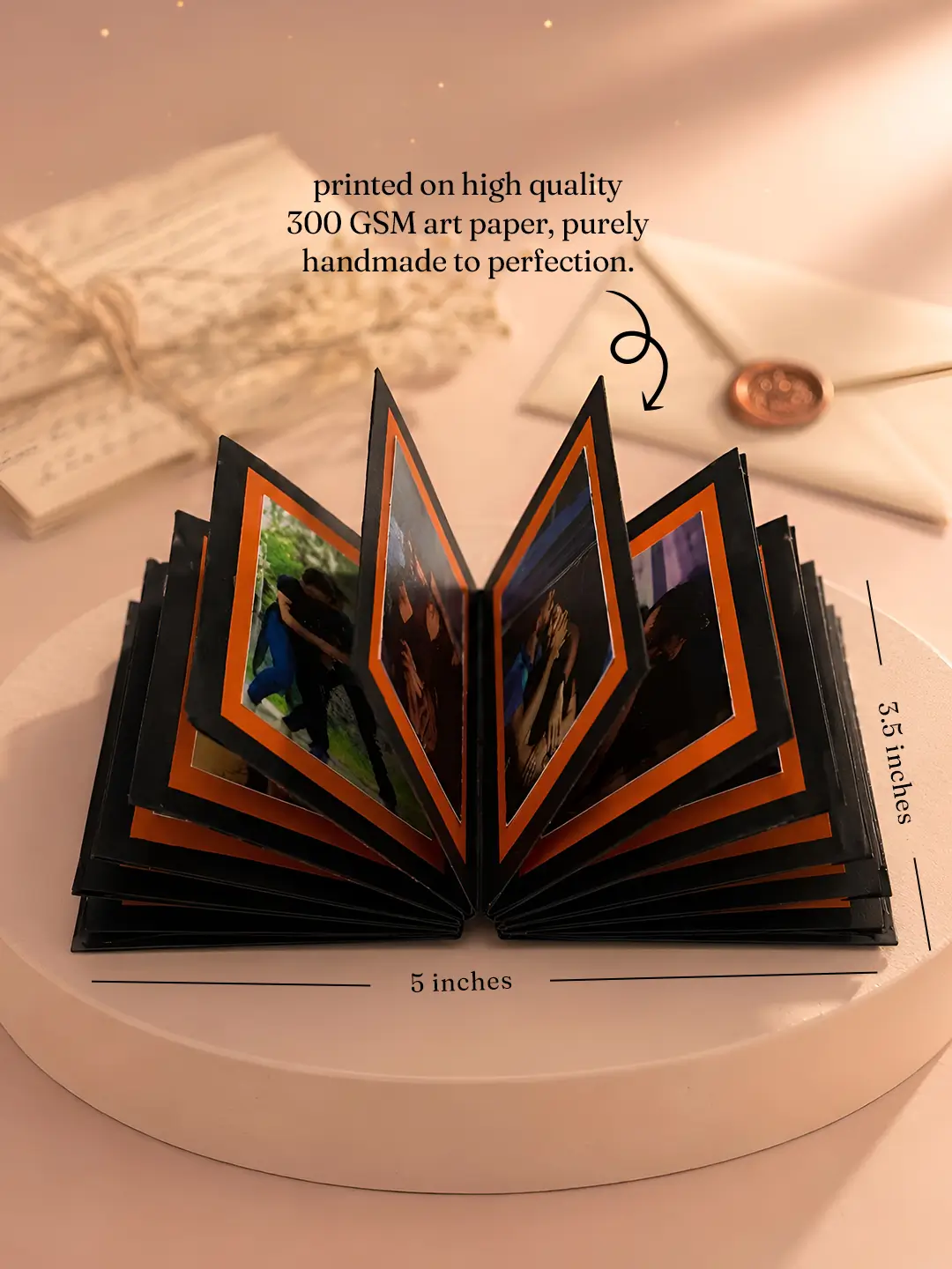 Hum Tum Photo Album – Personalized 20 Photo Couple Album with Custom Covers