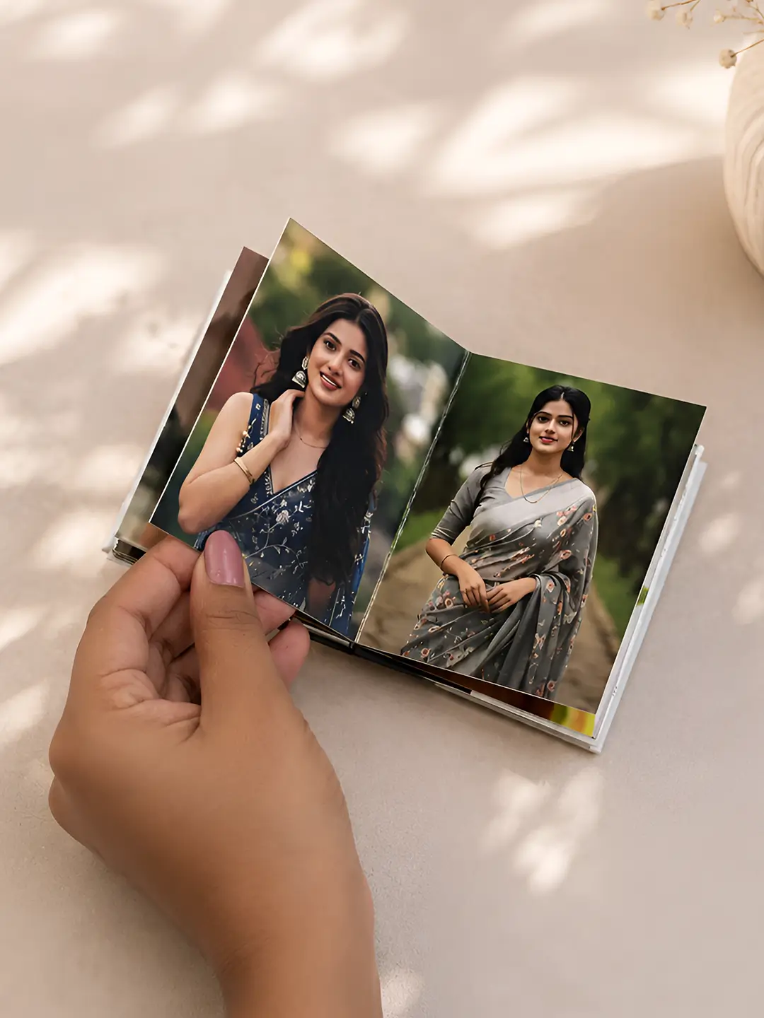 Large Full Photo Album – Personalized 16 Photo Album with Custom Covers