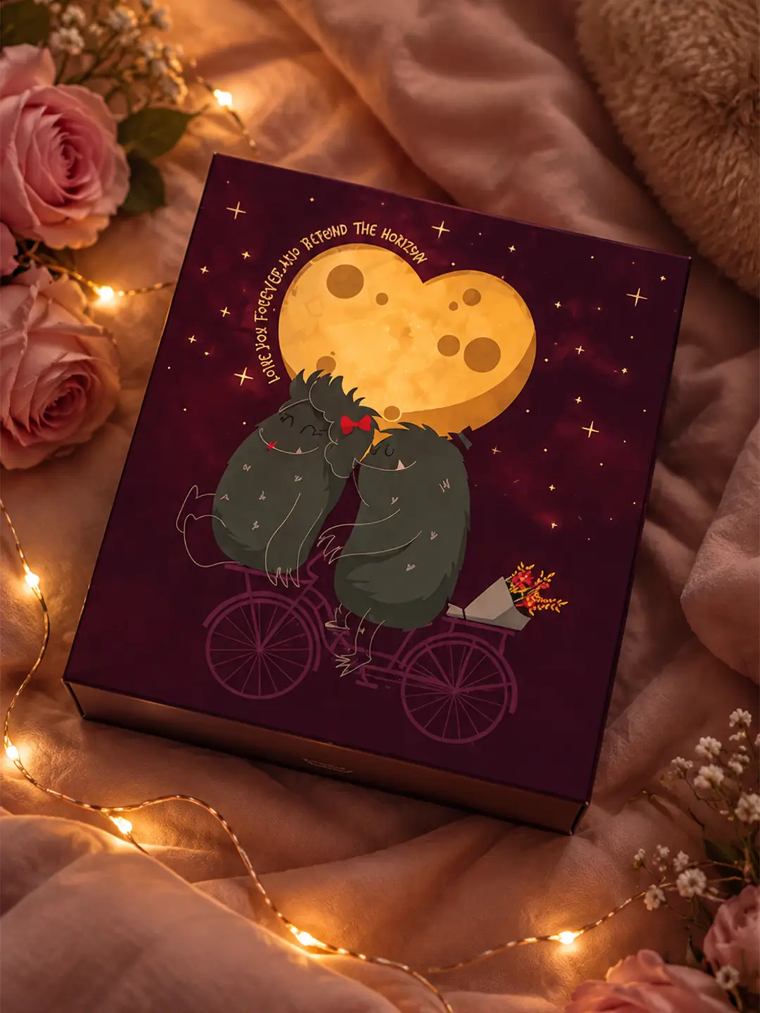 Love Beyond Horizon Lightup Card – Glow Up Box Greeting Card for Romantic Gifting