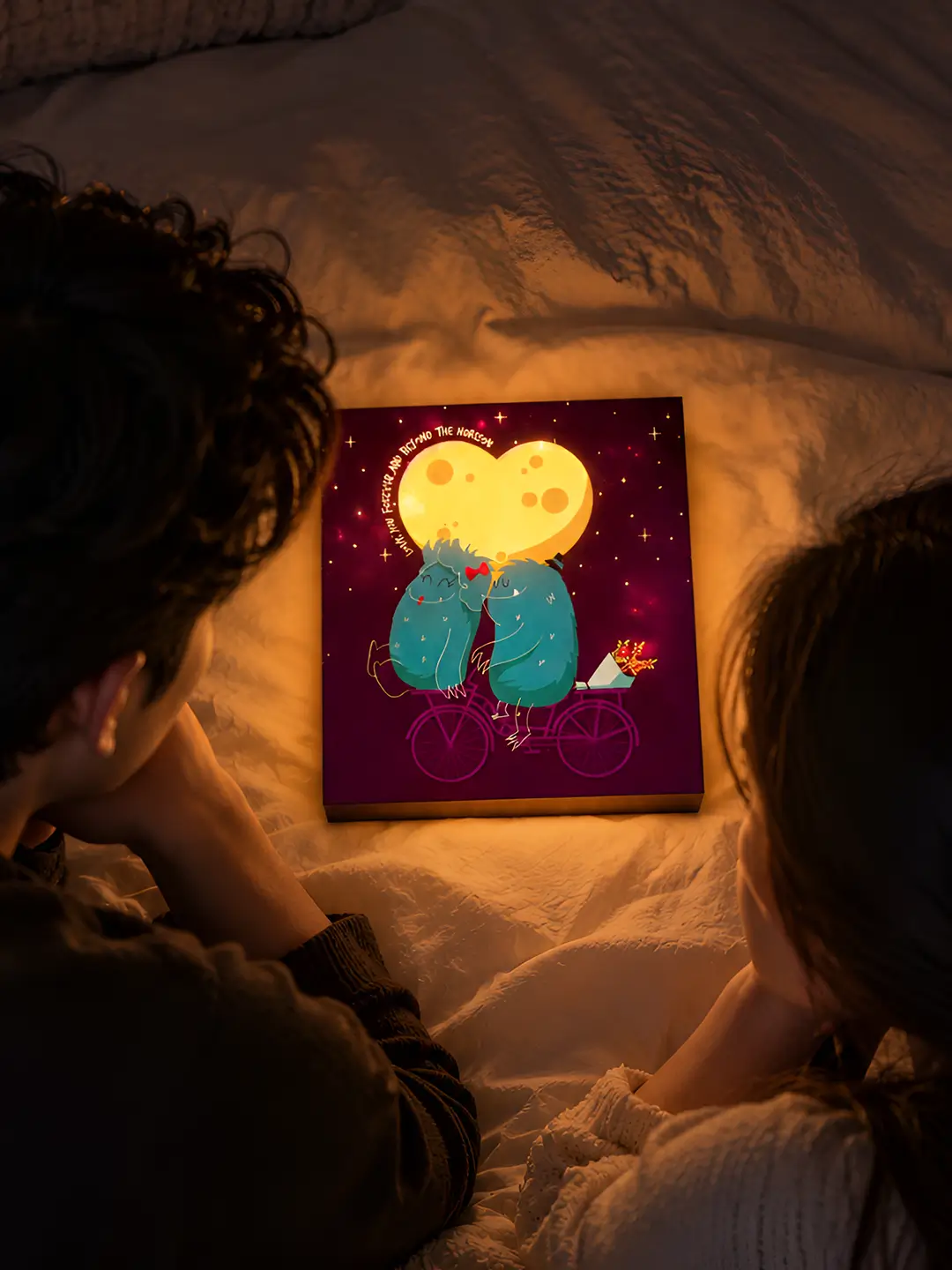 Love Beyond Horizon Lightup Card – Glow Up Box Greeting Card for Romantic Gifting