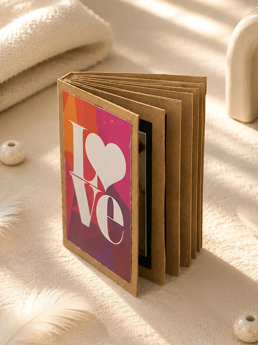 customized love mini photo album