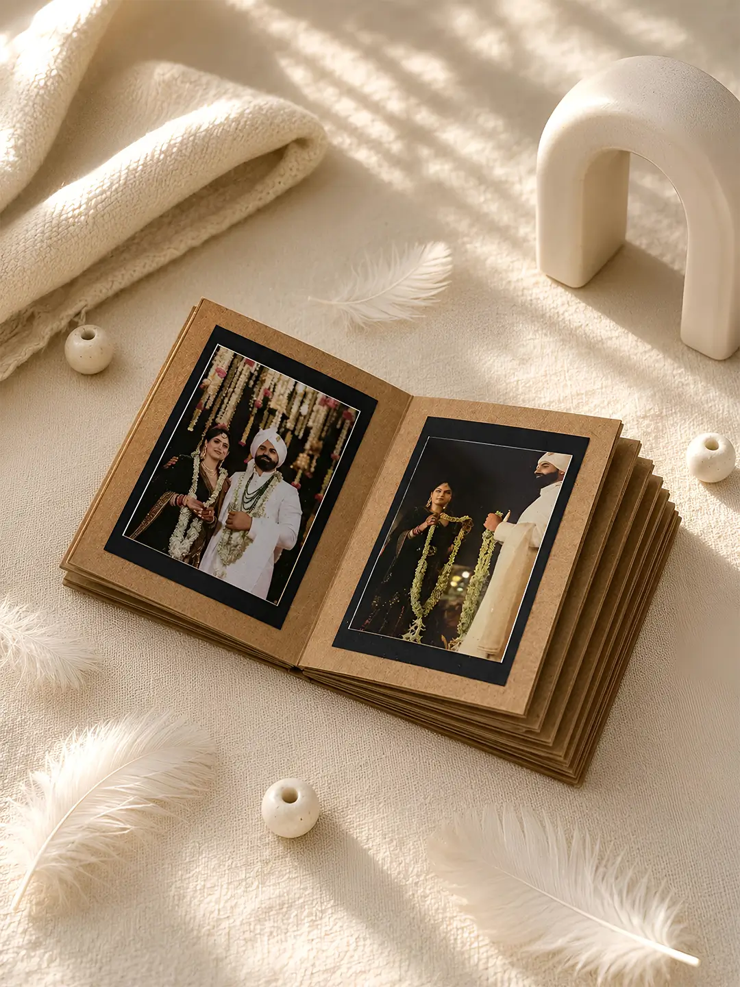 Love Mini Photo Album | Personalized Photo Book with 20 Photos | Handmade Memory Gift
