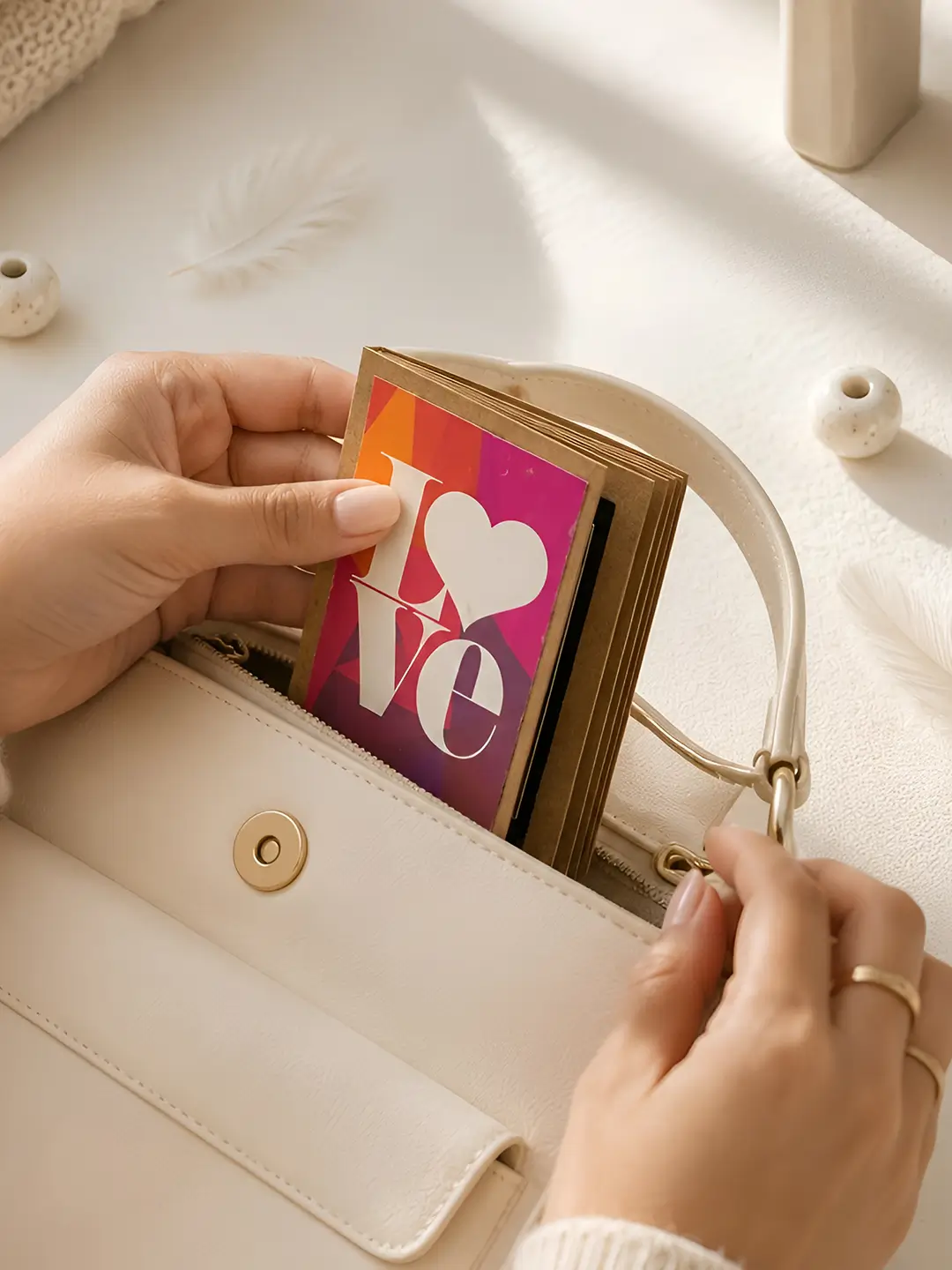 Love Mini Photo Album | Personalized Photo Book with 20 Photos | Handmade Memory Gift