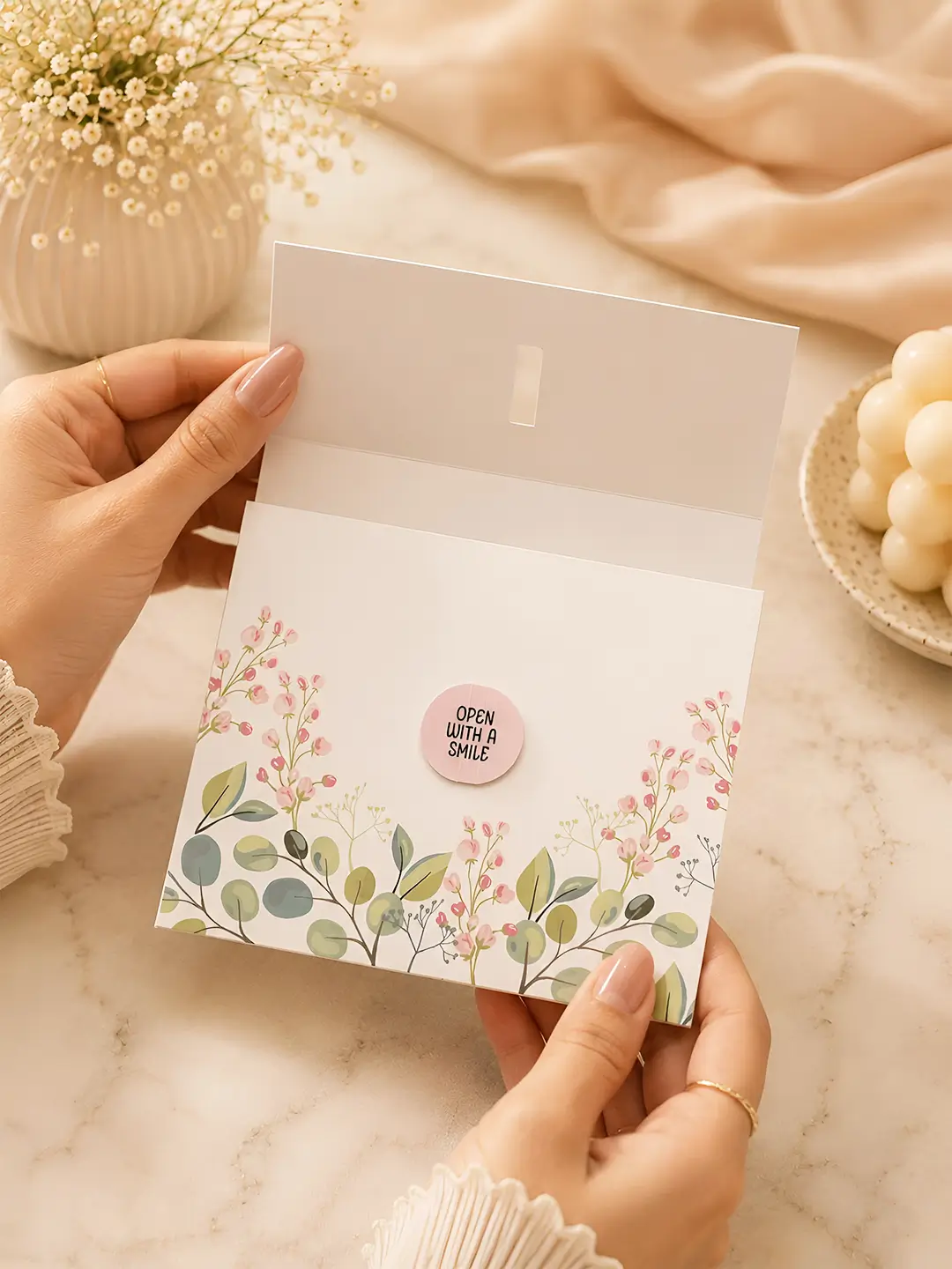 Love Note Mailing Bag Card – Personalized 15 Photo Memory Greeting Card for Any Occasion