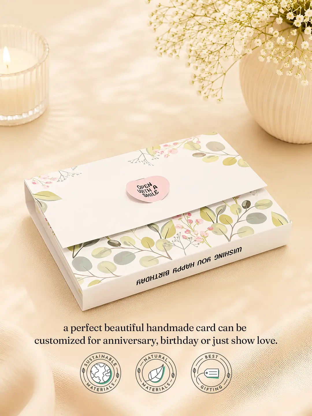 Love Note Mailing Bag Card – Personalized 15 Photo Memory Greeting Card for Any Occasion